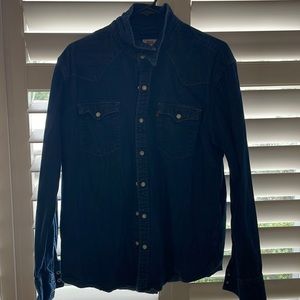 Men’s Levi Denim Shirt - Dark Indigo - Size XL
